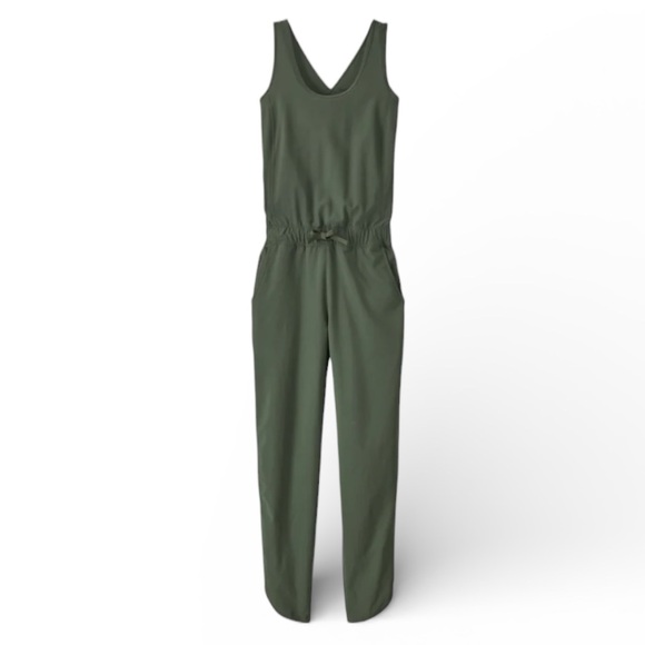 Patagonia Women’s Fleetwith Romper Sleeveless Jumpsuit Stretch S Green - Picture 1 of 14